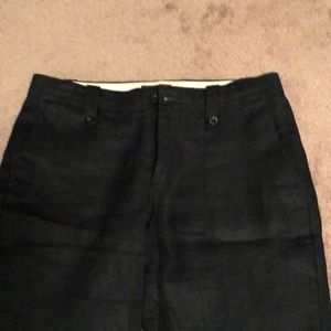 Jcrew black linen pant
